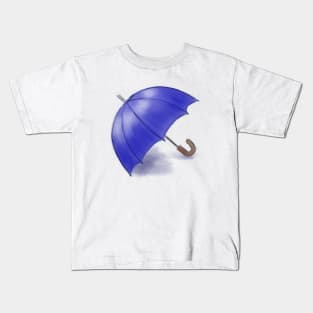 Blue Umbrella Kids T-Shirt